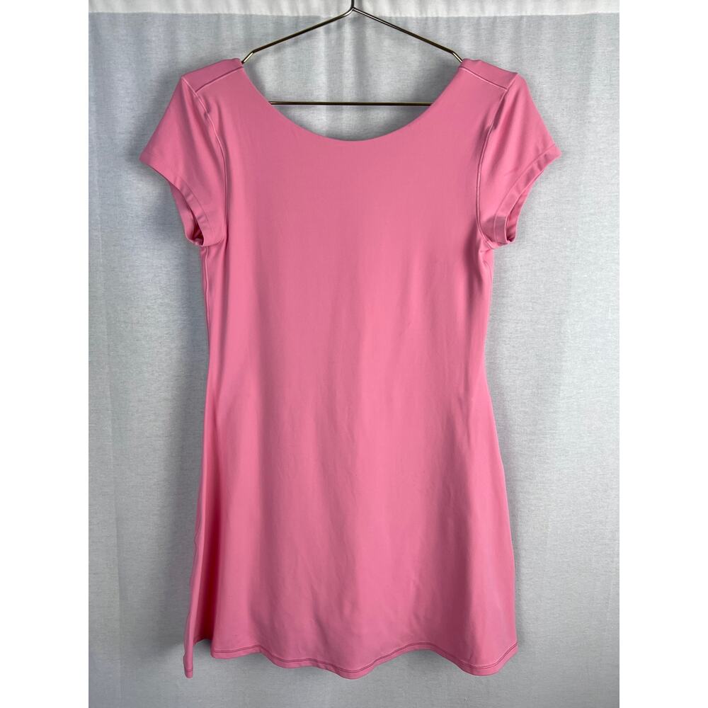 Elegant Pink Cap Sleeve Dress - Picture 3 of 11